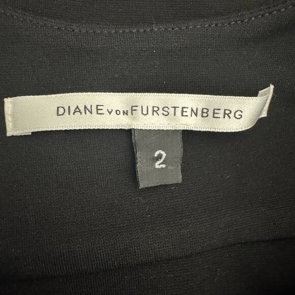 Diane Von Furstenberg Black Bodycon Sleeveless Dress - Picture 7 of 7